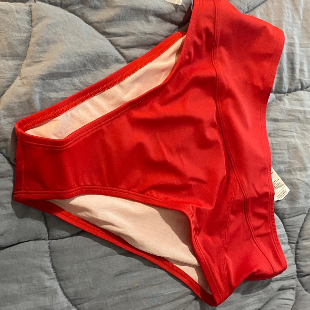 Cupshe Bold Red Women's Bikini Bottoms
